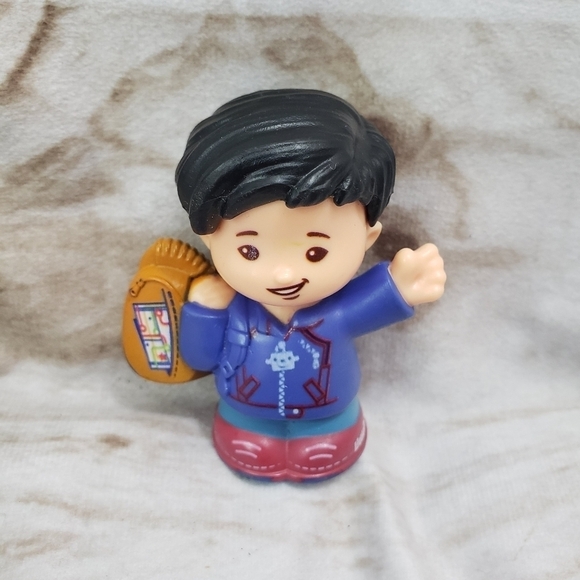 Fisher Price Little People Set Of 3 2.5" Figures Two Boys 1 Girl Ice Cream - Picture 2 of 8